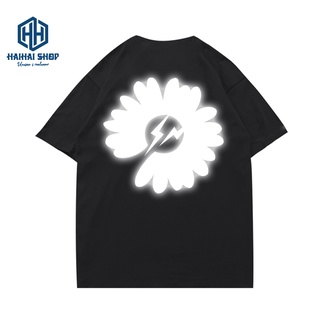 Áo Thun Phản Quang Hoa Cúc sấm sét Cotton 75% Unisex nam nữ Đẹp Ken T-Shirt.