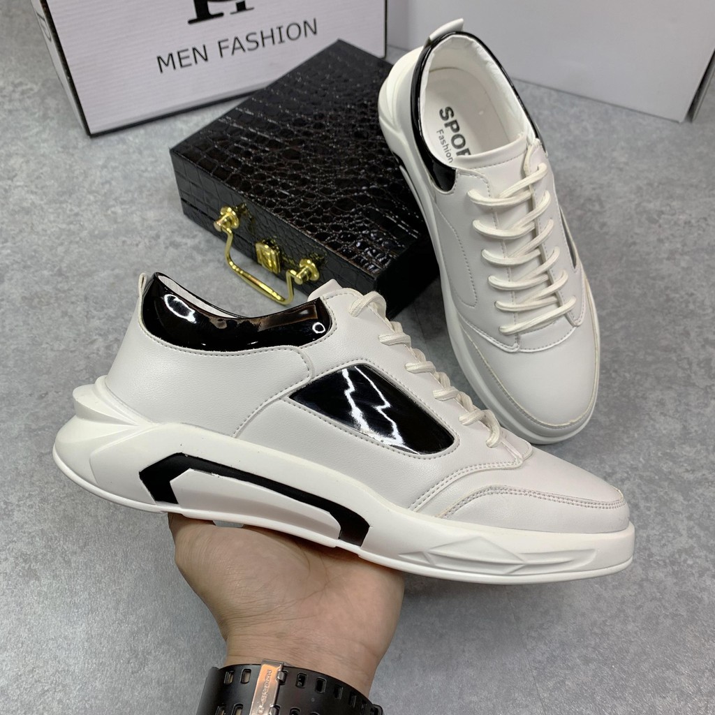 Giày nam thể thao sneaker, giày da nam cao cấp tăng chiều cao huyenanh69 GB142