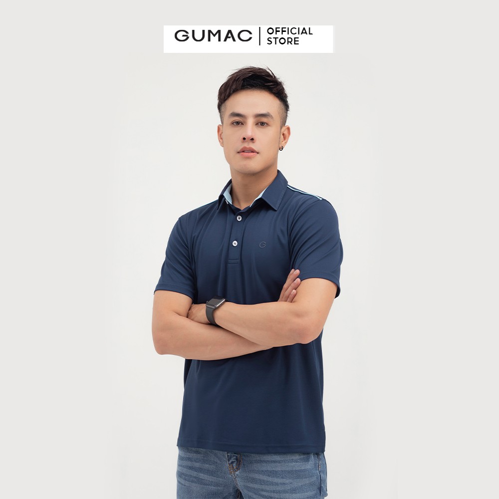 [Mã WABRGD12 giảm 10% đơn 250K] Áo polo nam thêu chữ GUMAC lịch lãm trẻ trung ATNB897 | BigBuy360 - bigbuy360.vn