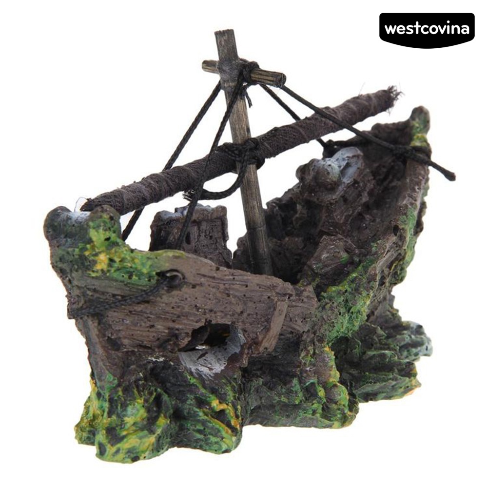 Mô hình thuyền buồm mini trang trí hồ cá