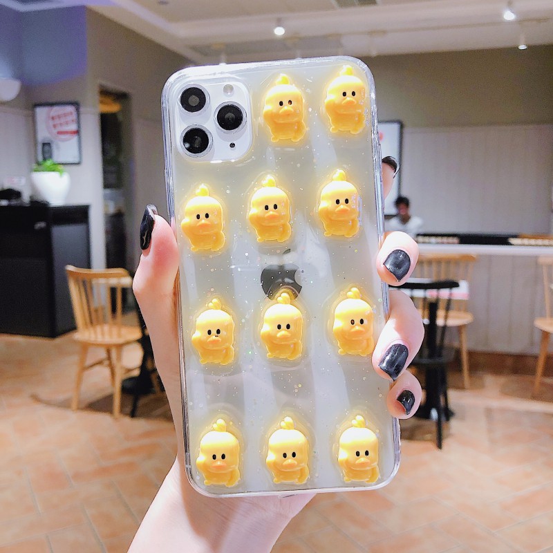 Ốp Điện Thoại Mềm Hình Chú Vịt Vàng Đáng Yêu Cho Iphone 11 Apple 8 Plus / 7 P / X / Xr Ixs Max | BigBuy360 - bigbuy360.vn