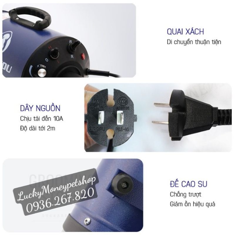 Máy sấy lông chó mèo CHUNZHOU BS2400 (giao màu ngẫu nhiên)