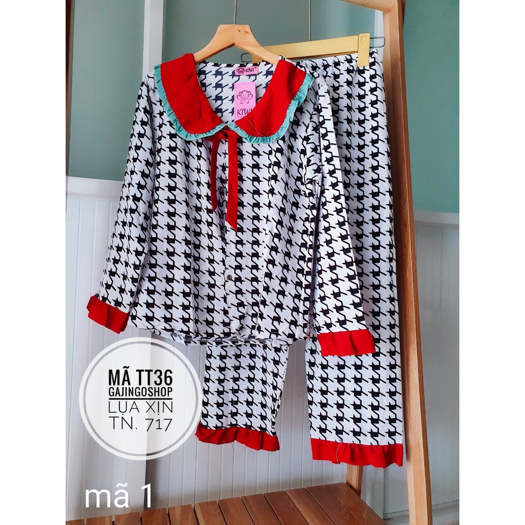 TT36 - BỘ PIJAMA TIỂU THƯ LỤA DỄ THƯƠNG DƯỚI 60 KG KÈM HÌNH THẬT | BigBuy360 - bigbuy360.vn