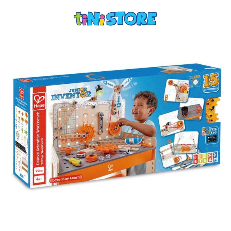 [GIẢM 50%]tiNiStore-Đồ chơi gỗ Hape thiết bị lắp ráp tiNiToy E3027A