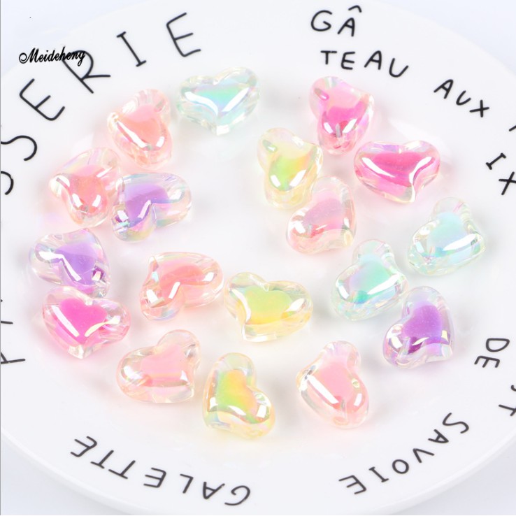Hạt nhựa acrylic màu sắc kẹo ngọt dùng làm trang sức DIY