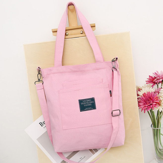 [FREESHIP] Túi Tote Living đeo chéo size lớn mẫu mới 2018