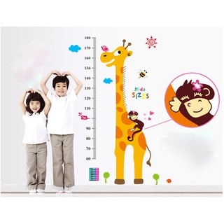 Decal dán tường đo chiều cao Kid Sizes