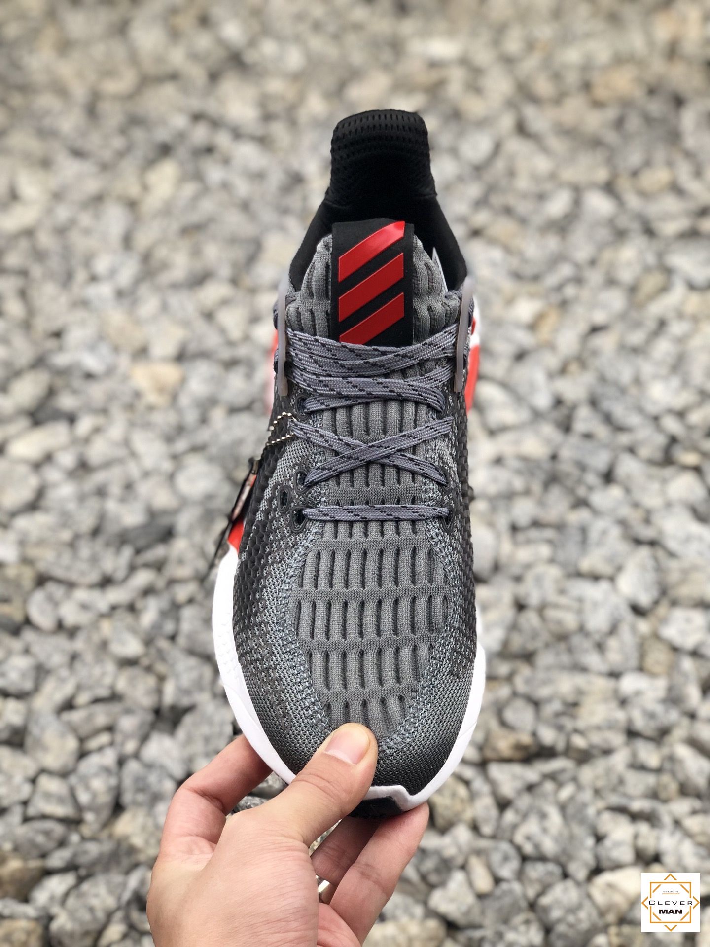 (FREESHIP+ QUÀ TẶNG) Giày thể thao sneaker nam nữ ALPHABOUNCE INSTINCT M 2020 xám gót đỏ