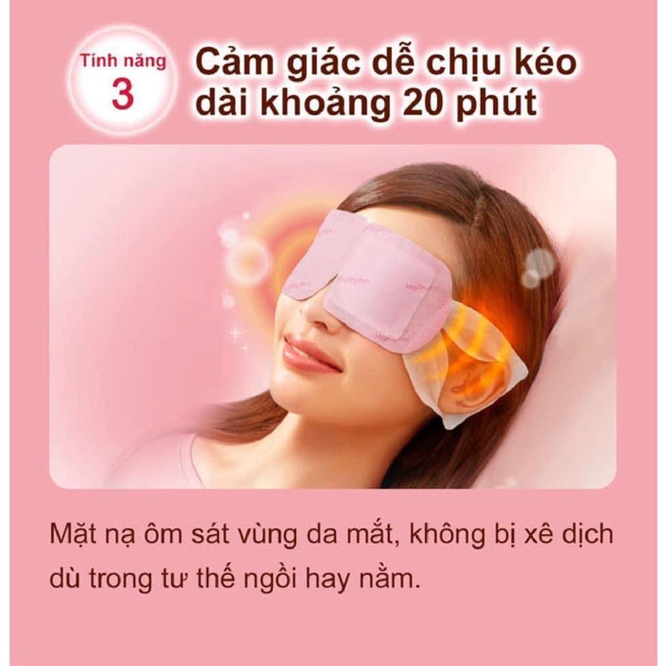 Mặt Nạ Xông Hơi Mắt MegRhythm Không Hương 5 Miếng