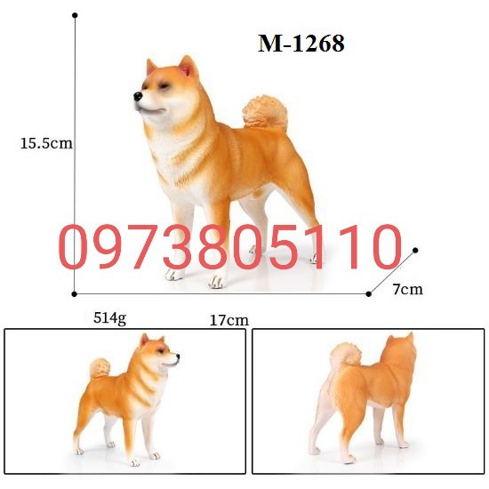 Mô Hình Chó Akita - Shiba