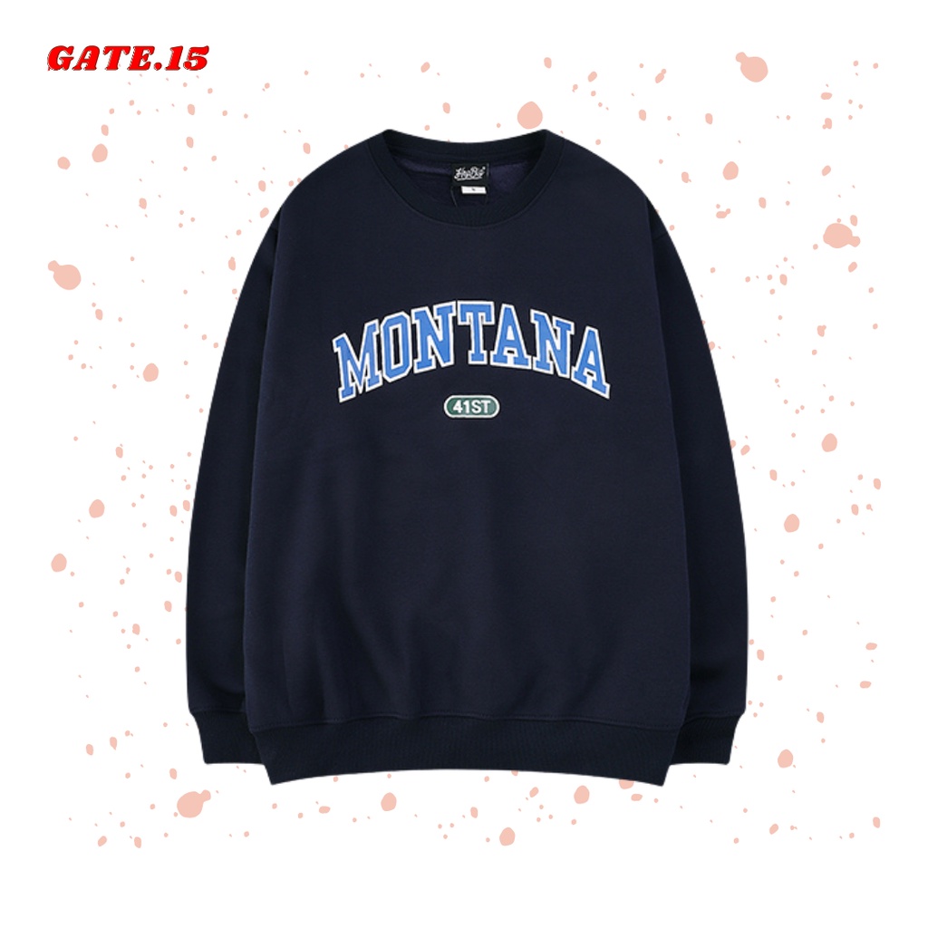 [IB ĐỂ ĐƯỢC TƯ VẤN SIZE CHUẨN] Áo Sweater nỉ bông Montana dáng unisex | BigBuy360 - bigbuy360.vn