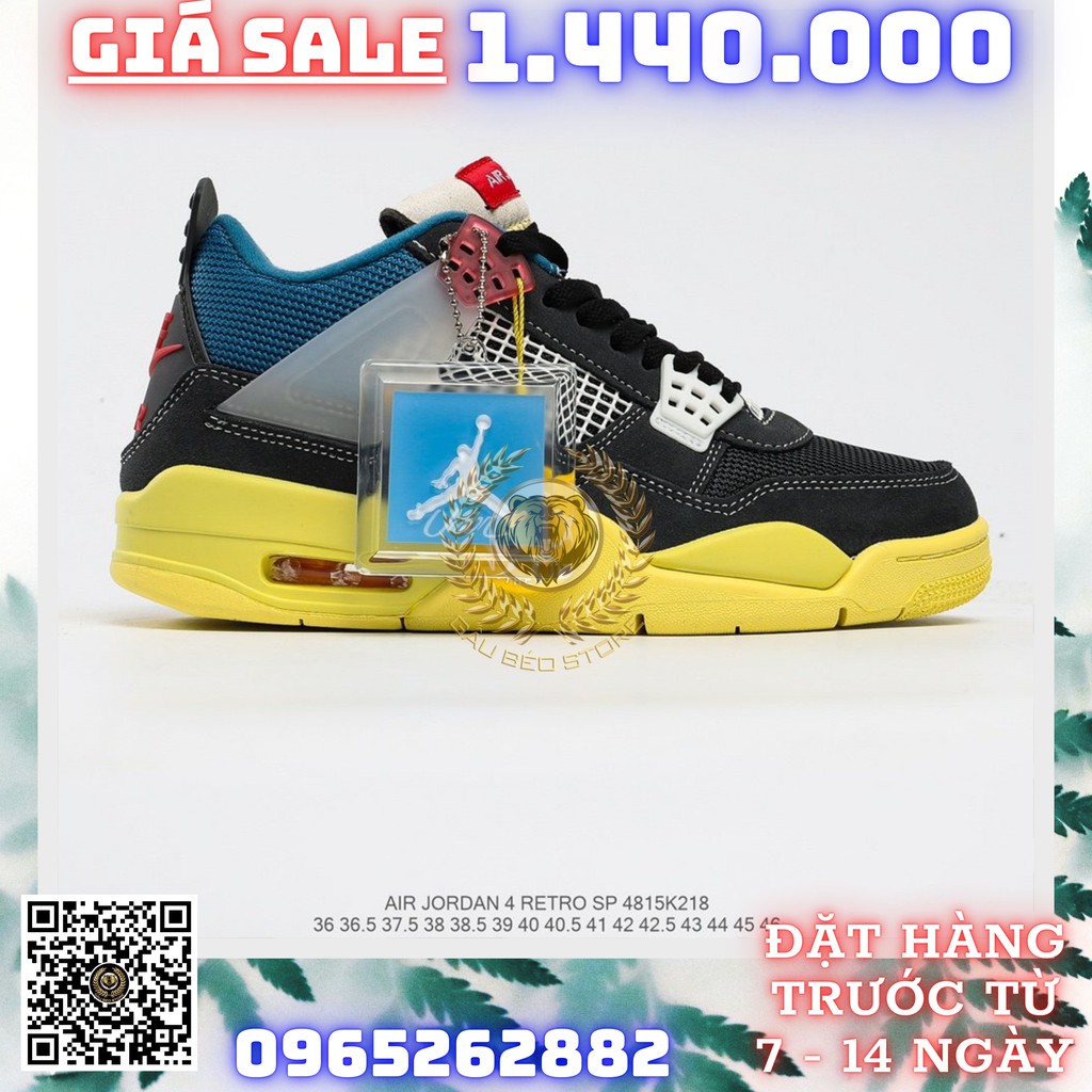 GIÀY SNEAKER MÃ SẢN PHẨM_Air Jordan 4 Retro OG "Off Noir" NHIỀU MÀU PHONG CÁCH FULLBOX + FREESHIP ➡️ gaubeostore.shop