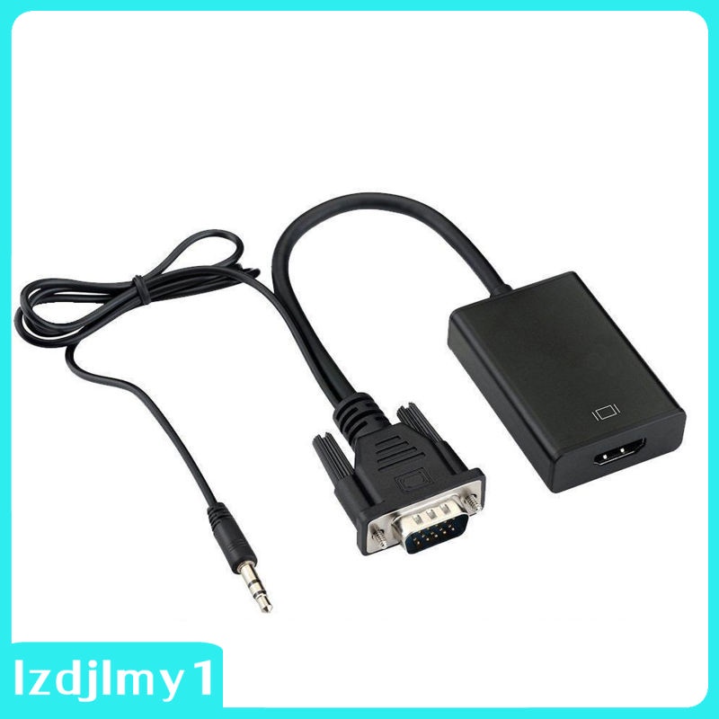 Đầu Chuyển Đổi VGA Sang HDMI Màu Đen Cho Máy Tính / Điện Thoại Di Động Lzdjlmy1