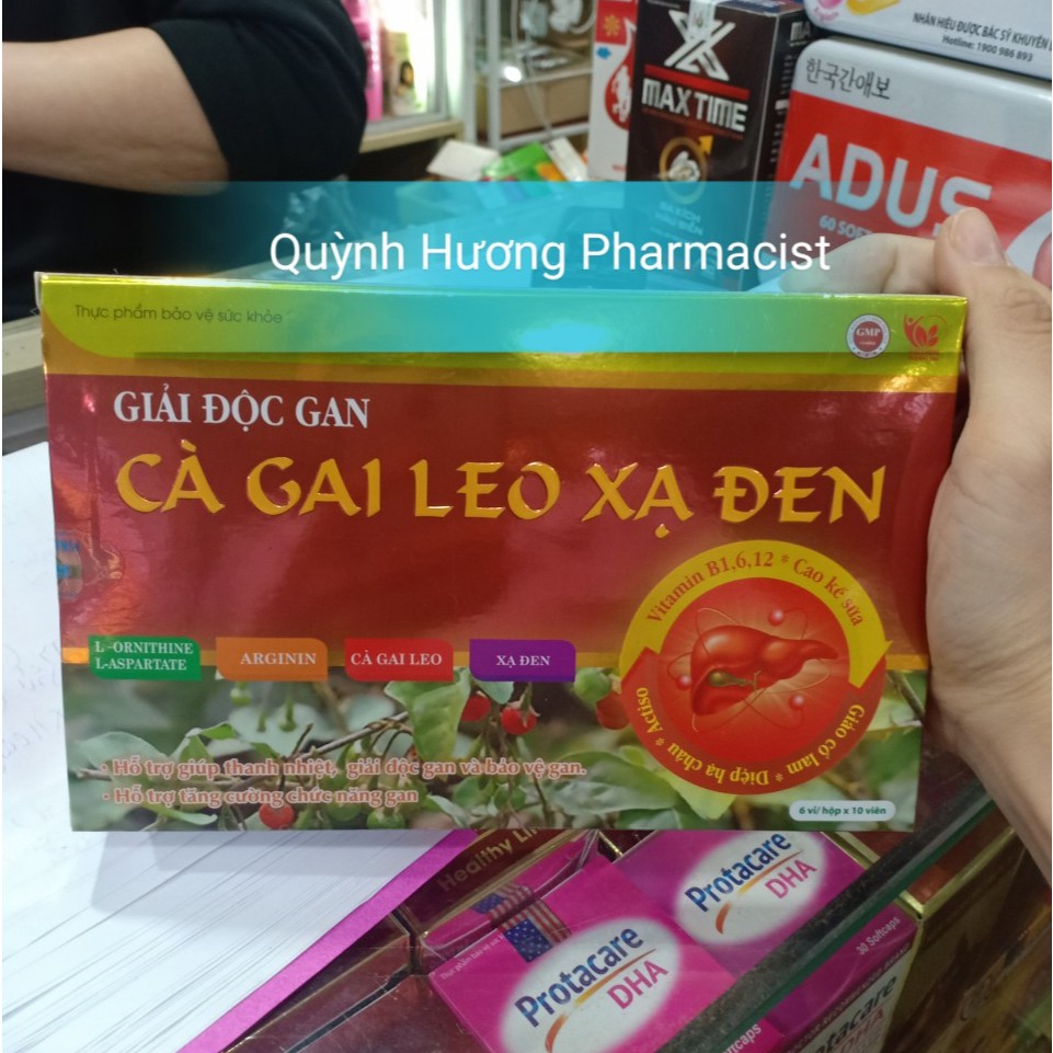 Viên uống GIẢI ĐỘC GAN CÀ GAI LEO XẠ ĐEN giúp hỗ trợ chức năng gan