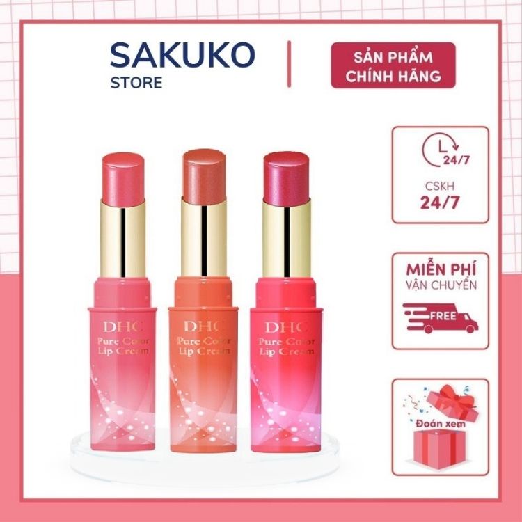 Son Dưỡng Môi Có Màu D.HC Color Lip Cream Nhật Bản