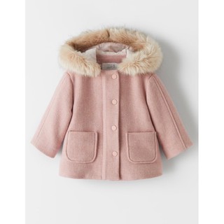 Áo dạ hồng Zara xuất xịn