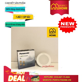 BÃO SALE {Hàng chính hãng} ( Hàng_Chính hãng) Đèn downligt panasonic NNNC7596488 9w  - as trắng  (khoét 95mm)
