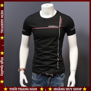 Áo thun nam cổ tròn h&h-01ab2 100% vải cotton co giãn 4 chiều