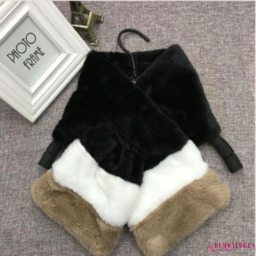 Khăn quàng cổ đính lông mềm thời trang