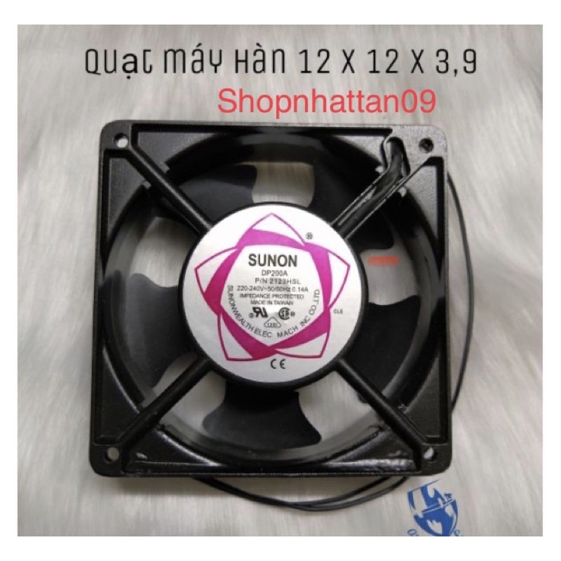 Quạt hút gió, thông gió SUNON 220V 12x12 cm