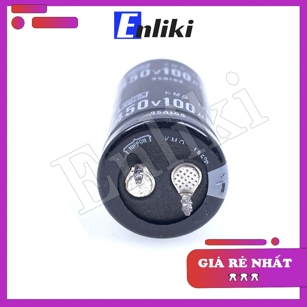 Tụ 100uF 450V Chân Cứng kích thước 22x40mm