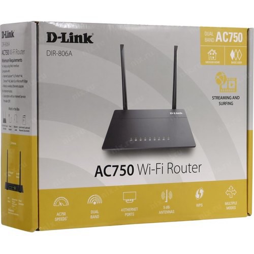 [Tiêu chuẩn Châu Âu ] D-Link Bộ Phát Wi-Fi Băng Tần Kép AC750 750Mbps DIR-806A (Đen) - Bảo Hành 24 Tháng