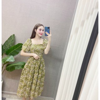 Váy hoa xòe cao cấp
