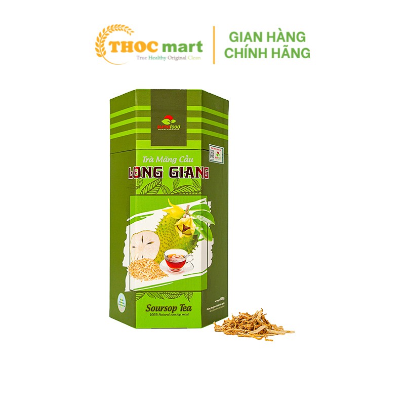 [ THOCmart.vn ] Trà mãng cầu Long Giang Sumofood hộp đứng xanh 200g