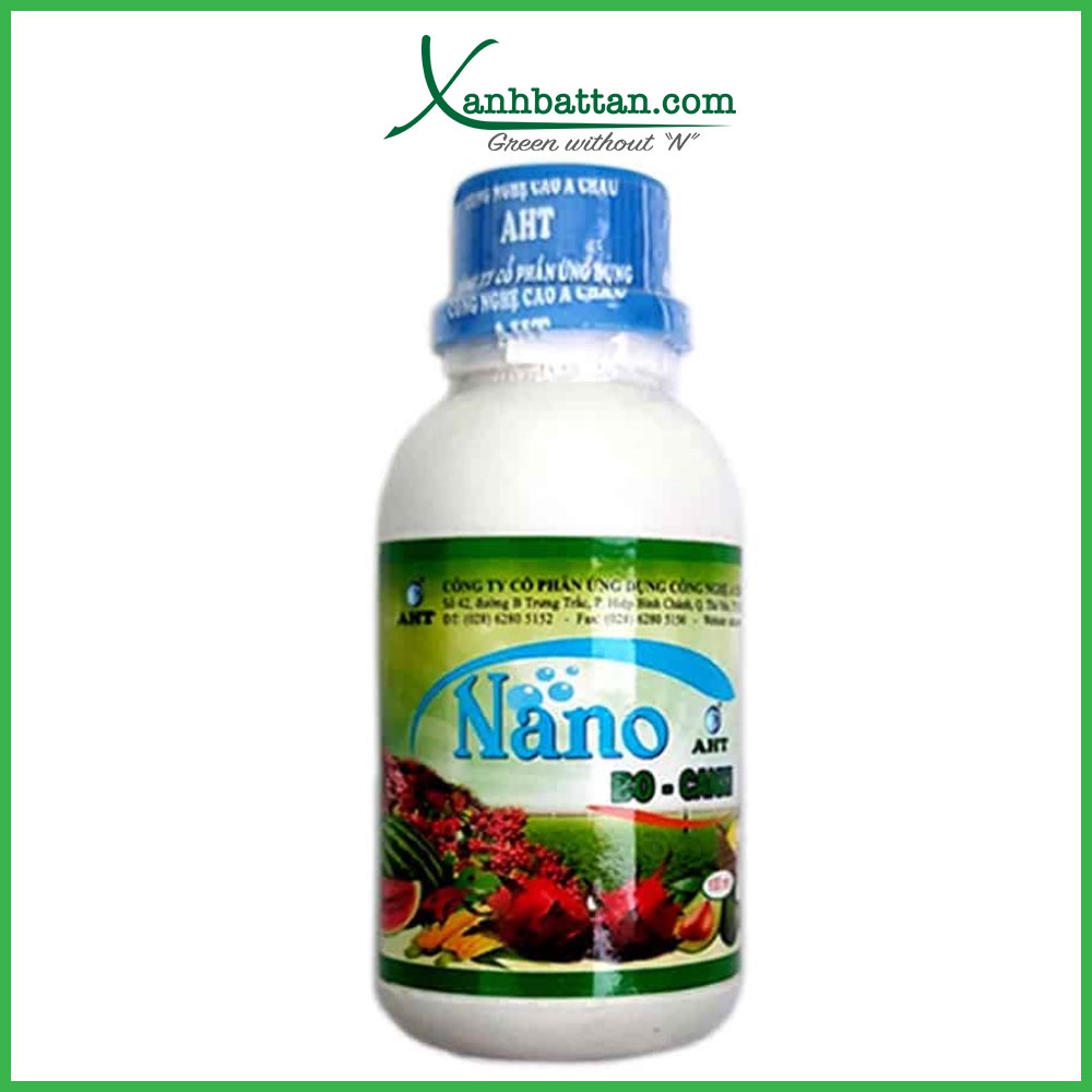 Nano Canxi Bo AHT Chống Rụng Hoa - Chống Rụng Trái Cho Cây Trồng Chai 100 ml