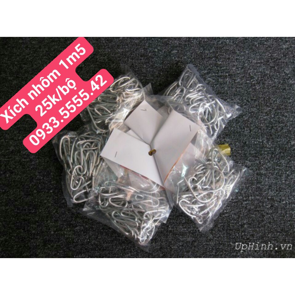 com bo 5 Dây xích nhôm treo móc quần áo [ FREE SHIP-RẺ] dùng để treo móc quần áo