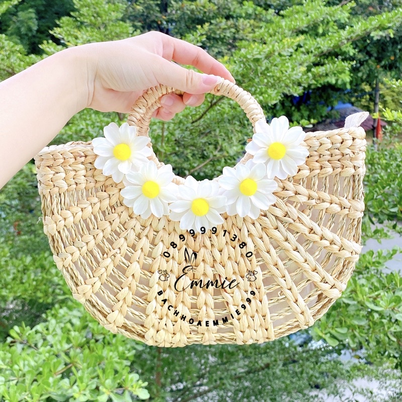 Túi Cói VINTAGE SITE TO, đeo vai,  ĐI DU LỊCH, ĐI BIỂN, CHỤP ẢNH