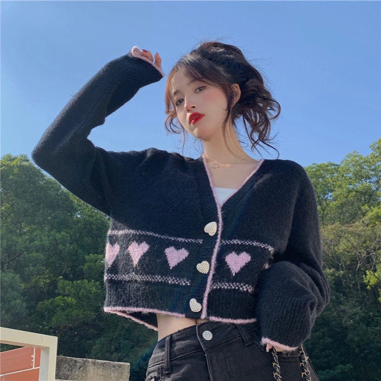 Áo Khoác Cardigan Dệt Kim Thiết Kế Mới Đáng Yêu Thời Trang Dành Cho Nữ