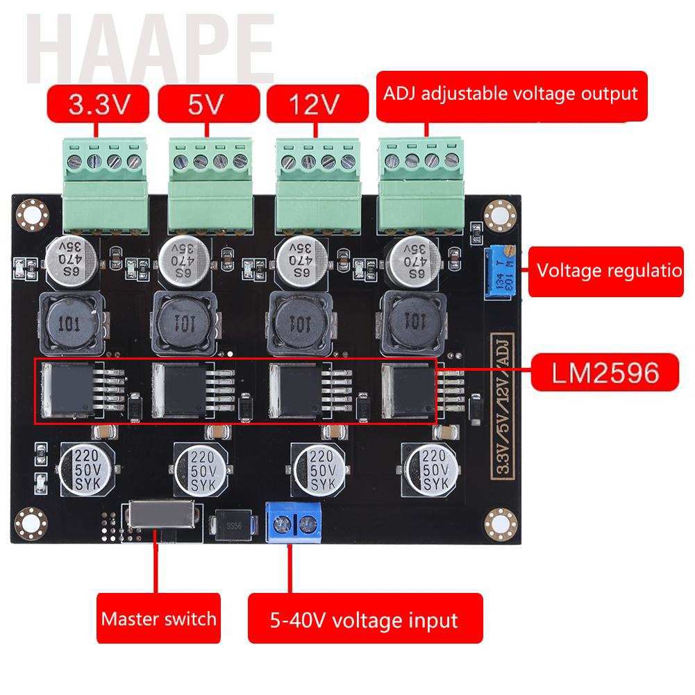 POWER CHANNEL Mô-Đun Cung Cấp Nguồn Điện Lm2596 5v 40v