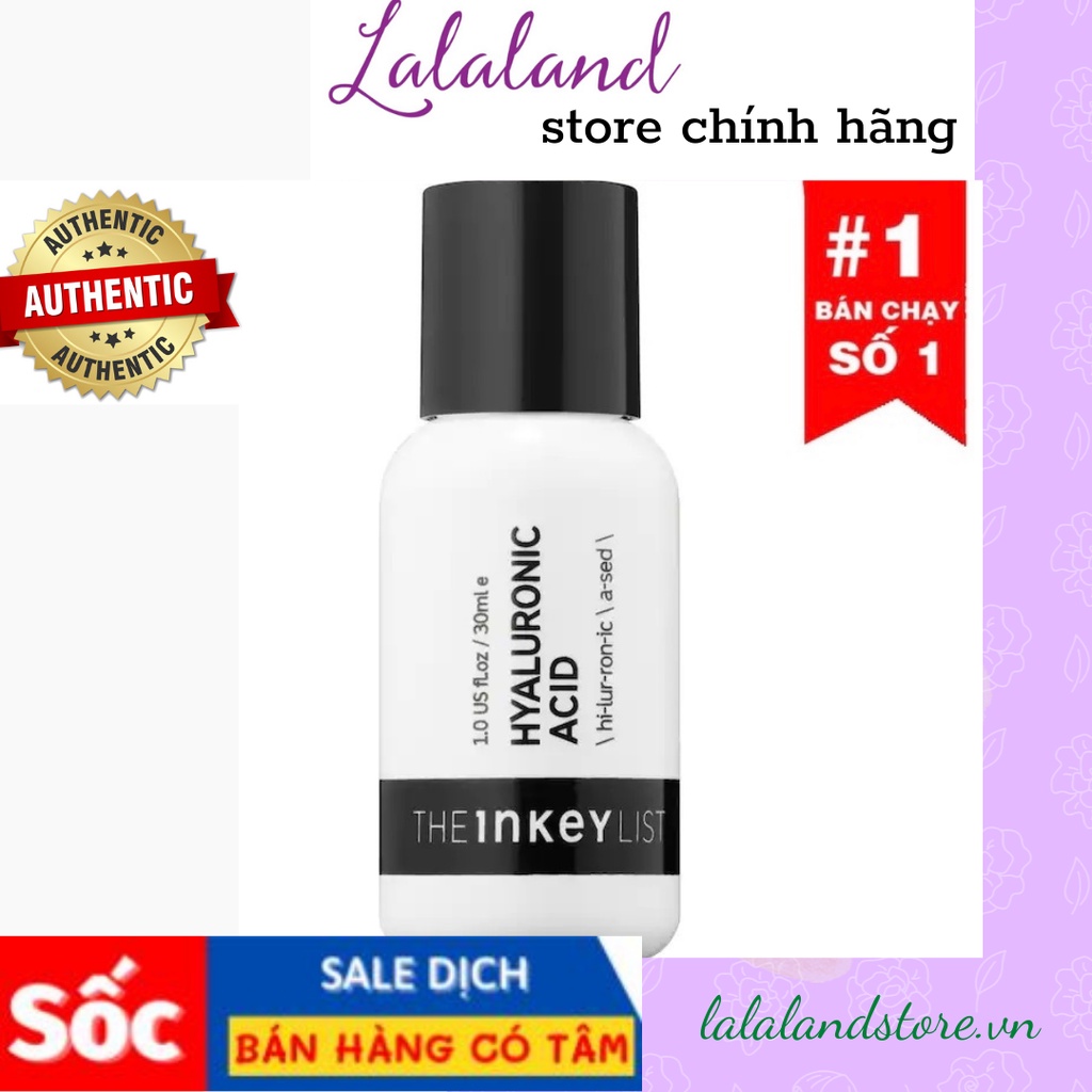 [Mã SKAMLTB079 giảm 20K đơn 0Đ] Tinh chất cấp ẩm phục hồi da The INKEY List Hyaluronic Acid Serum 30ml