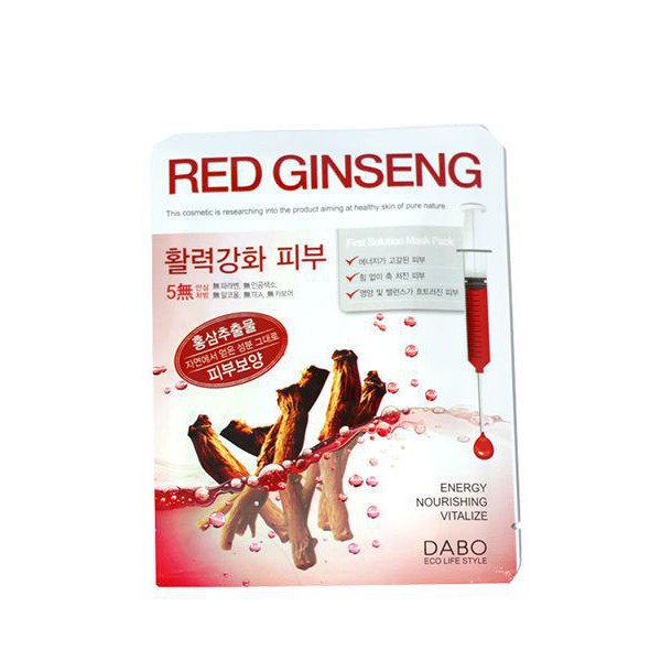 Mặt Nạ Dưỡng Da Hồng Sâm Collagen Red Ginseng Mask Amisilk Korea