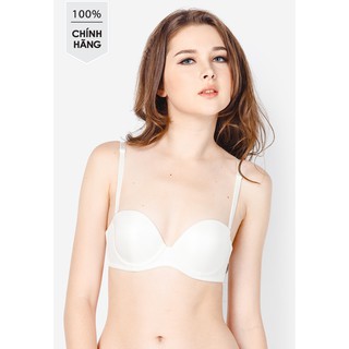 Áo ngực nữ Triumph 695-025 cúp ngang có gọng,đệm vừa ôm nâng đẩy ngực màu trắng