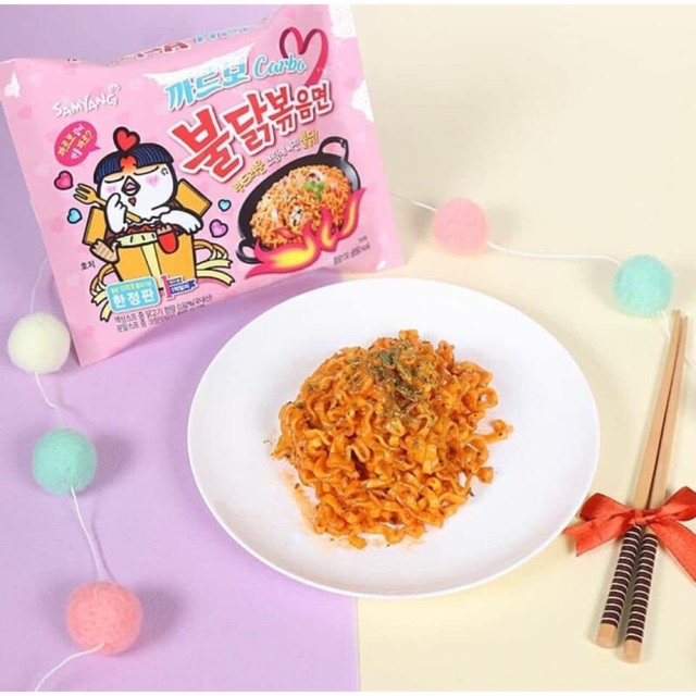 Mì cay Samyang hồng Hàn Quốc 29k:1 gói 140gr