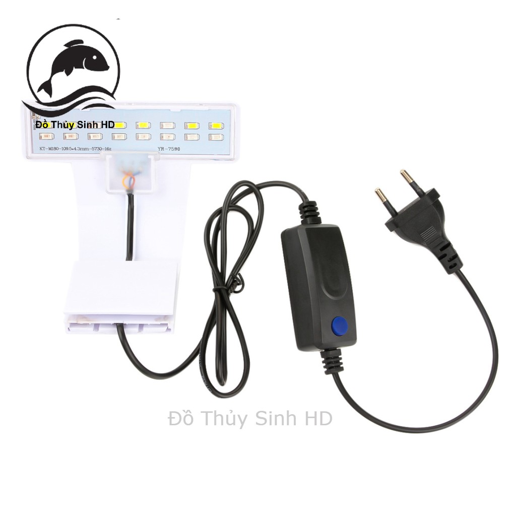 Đèn LED Lẹp Thành Bể Cá RGB M-180 Đèn LED kẹp bể cá bể thúy sinh mini