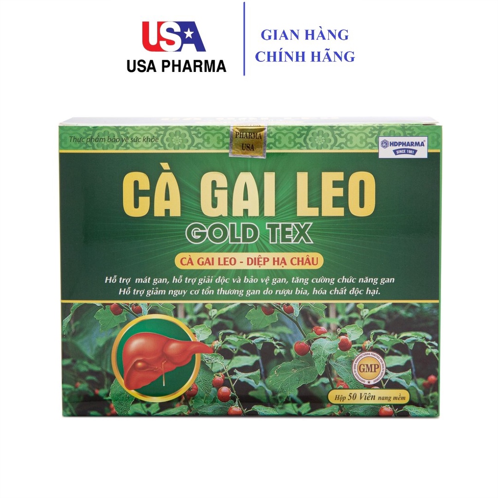 Bổ gan Cà Gai Leo thảo dược mát gan, giải độc gan - 50 viên