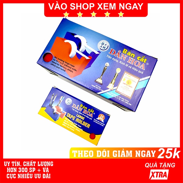 Dụng cụ cắt băng dính để bàn ✅ FREESHIP  Có video thật Dụng cụ cắt băng dính để bàn chất lượng cao 2 kích thước