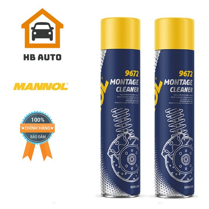 Chất Tẩy Rửa Kim Loại Riêng Biệt MANNOL Montage Cleaner 9672 600ml – HB AUTO