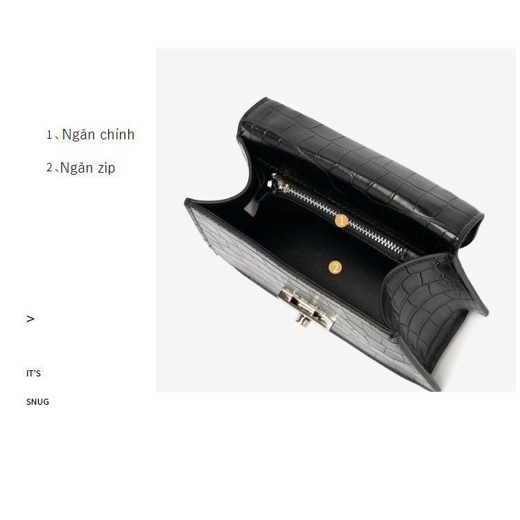 Túi xách nữ đeo chéo vân cá sấu khóa lục giác kèm theo ví cực sang chảnh TX08 túi đeo chéo - Chip Xinh Boutique | BigBuy360 - bigbuy360.vn