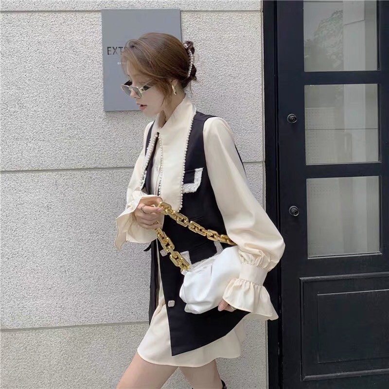Set váy+áo vest Quảng Châu