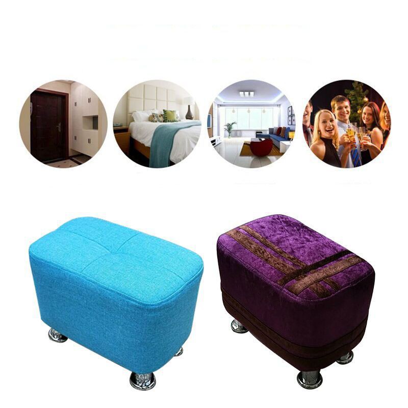 Vải phong cách Châu Âu bán chạy nhất băng gỗ nhung Cotton và lanh Ghế hình chữ nhật sofa đẩu Thay đổi nhà