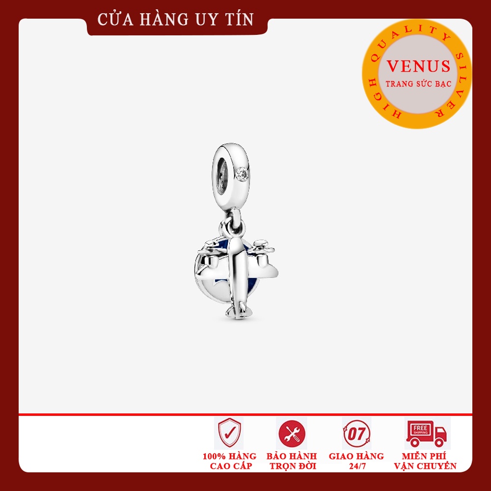 Charm Treo Máy Bay- S925- Trang Sức Bạc VENUS