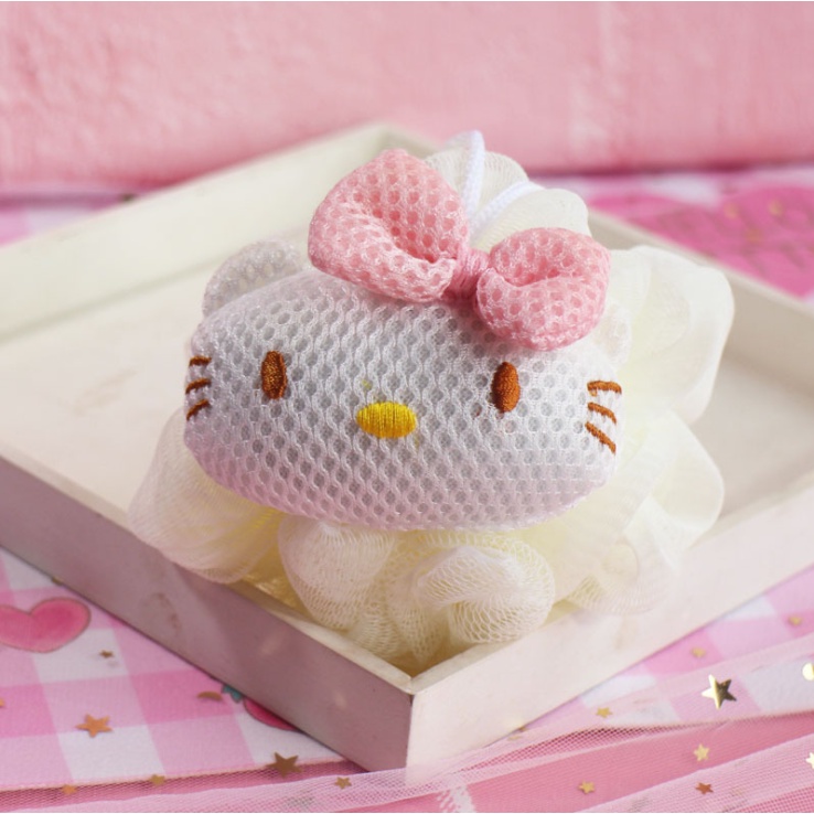 Bông tắm hello kitty