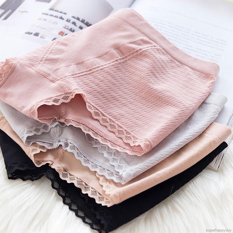 Quần lót Boxer lưng vừa viền ren quyến rũ cho nữ