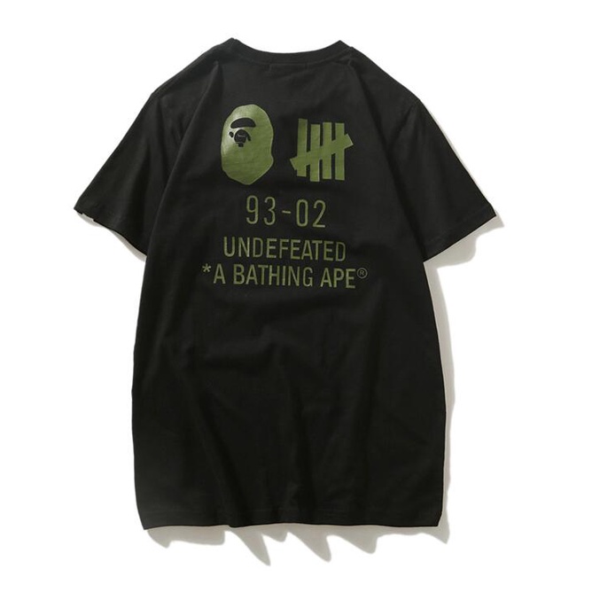 Bape Áo Thun cotton Tay Ngắn In Họa Tiết Thời Trang Cho Nam Nữ