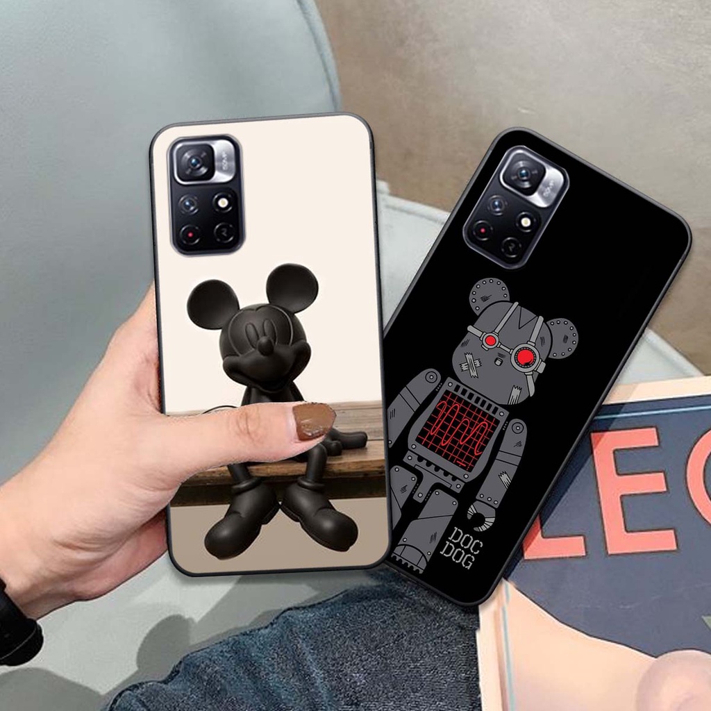 Ốp lưng Xiaomi Redmi Note 11 / Note 11S / Redmi Note 11 Pro 5G gấu siêu ngầu cá tính