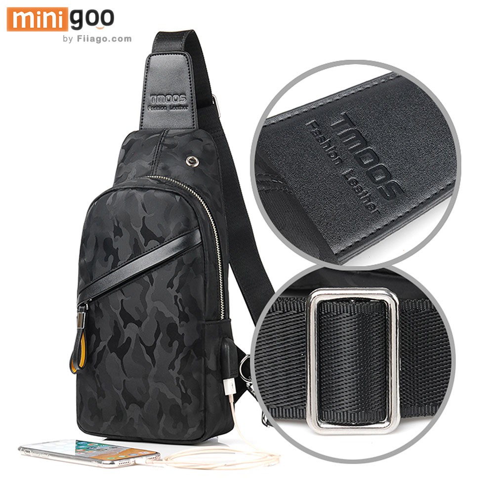 [TRỢ GIÁ] Túi Đeo Chéo Nam Đen CAMO Siêu Bền Chống Nước Chống Bụi Vải Oxford Chính Hãng TMOOS TM5630 | BigBuy360 - bigbuy360.vn